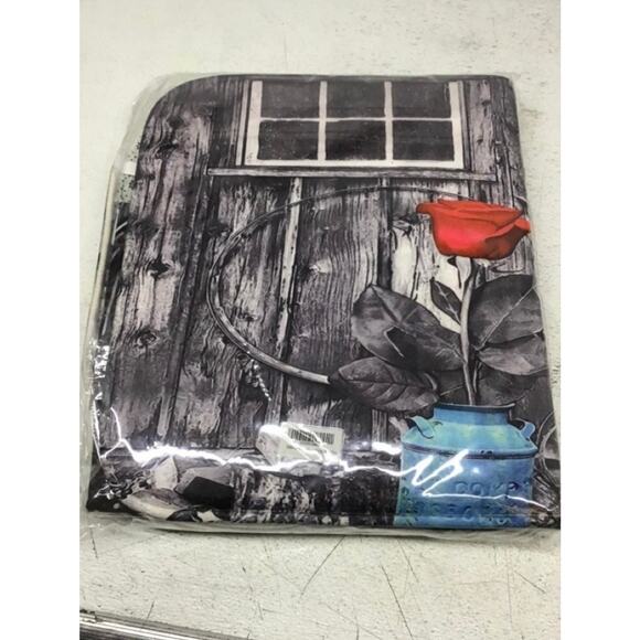 New Lovely Red Rose 4 PCS Whole Bathroom Set - Picture 2 of 3